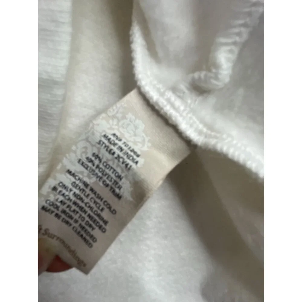 New Soft Surroundings Tangles Hoodie size XS Marshmallow White - Picture 5 of 8